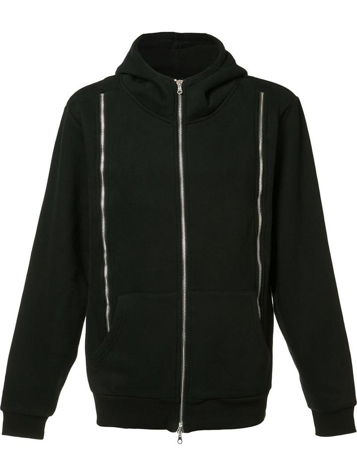 Zippers Hoodie, Men's, Size: Small, Black, Cotton, Mostly Heard Rarely Seen