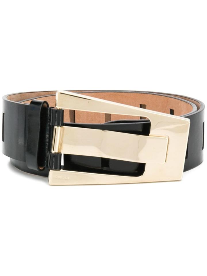 Gucci Asymmetric Buckle Belt - Black
