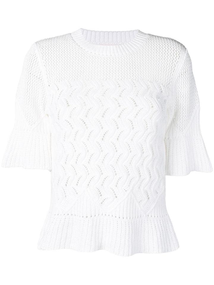See By Chloé Embroidered T-shirt - White