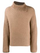 Givenchy Ribbed Roll Neck Jumper - Neutrals