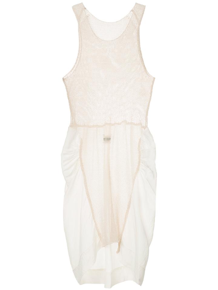 Uma Wang Panelled Knit Dress - White