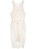 Uma Wang Panelled Knit Dress - White