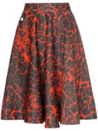 Charm's X Kappa Lava-print Skirt - Red