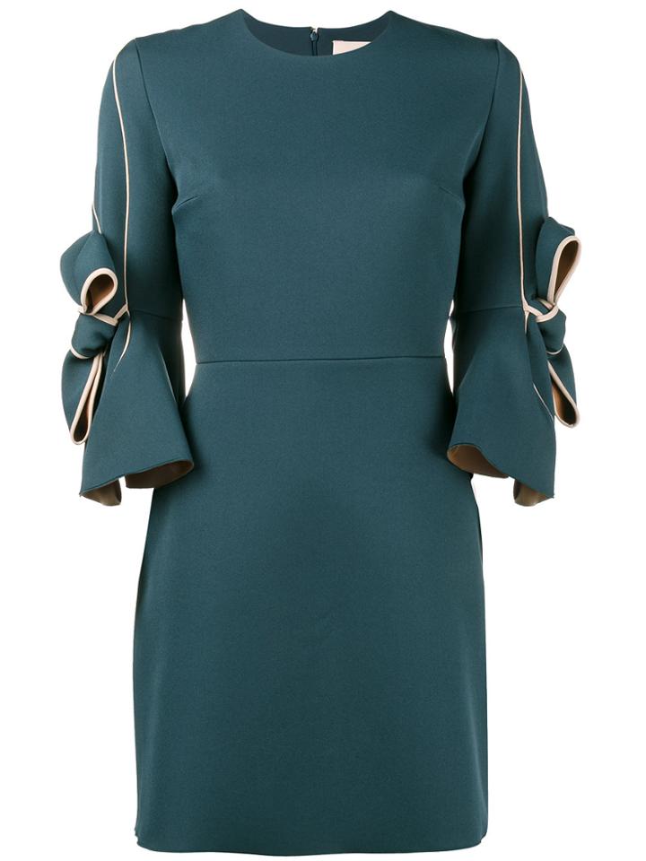 Roksanda Harlin Bow Embellished Dress - Green