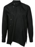 Comme Des Garçons Homme Plus Asymmetric Front Shirt - Black