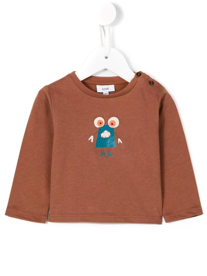 Knot - Ollie T-shirt - Kids - Cotton - 12 Mth, Brown