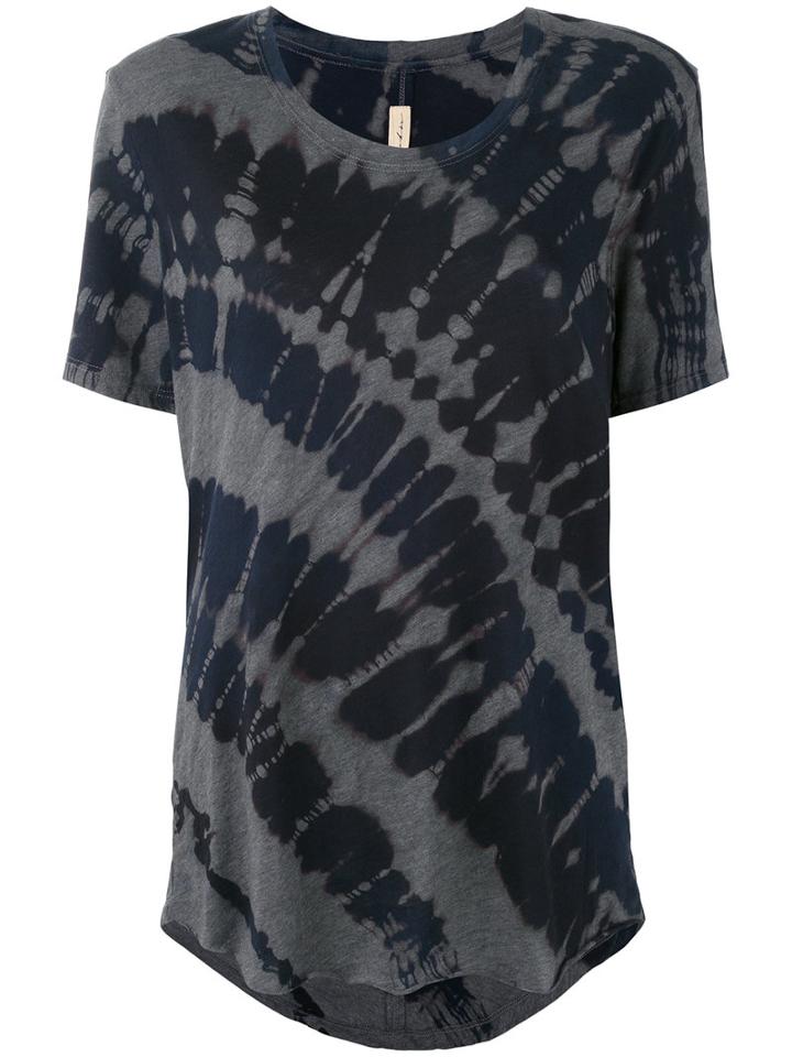Raquel Allegra - Tie-dye T-shirt - Women - Cotton/polyester - 2, Blue, Cotton/polyester