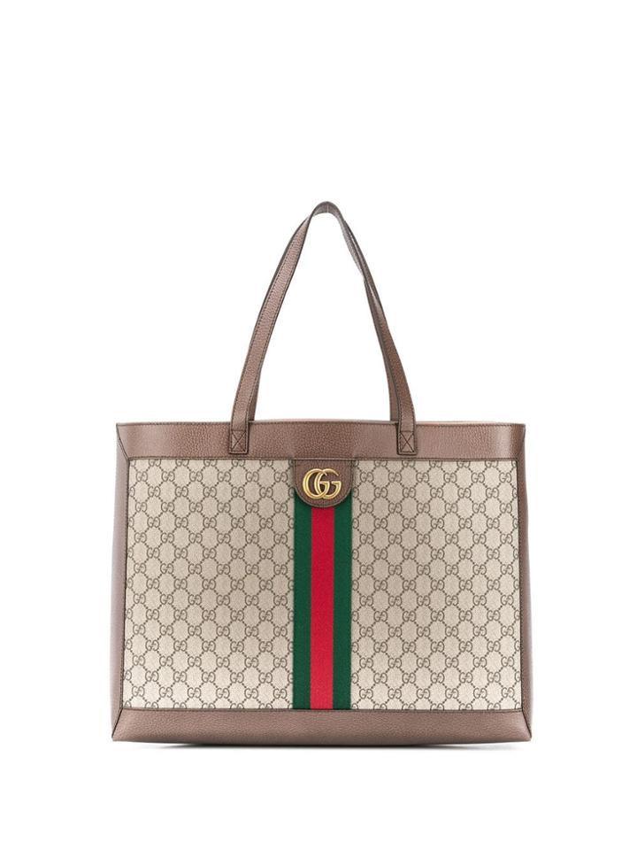 Gucci Three Little Pigs Tote Bag - Brown