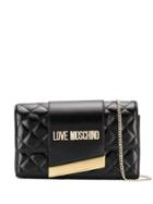 Love Moschino Quilted-effect Shoulder Bag - Black