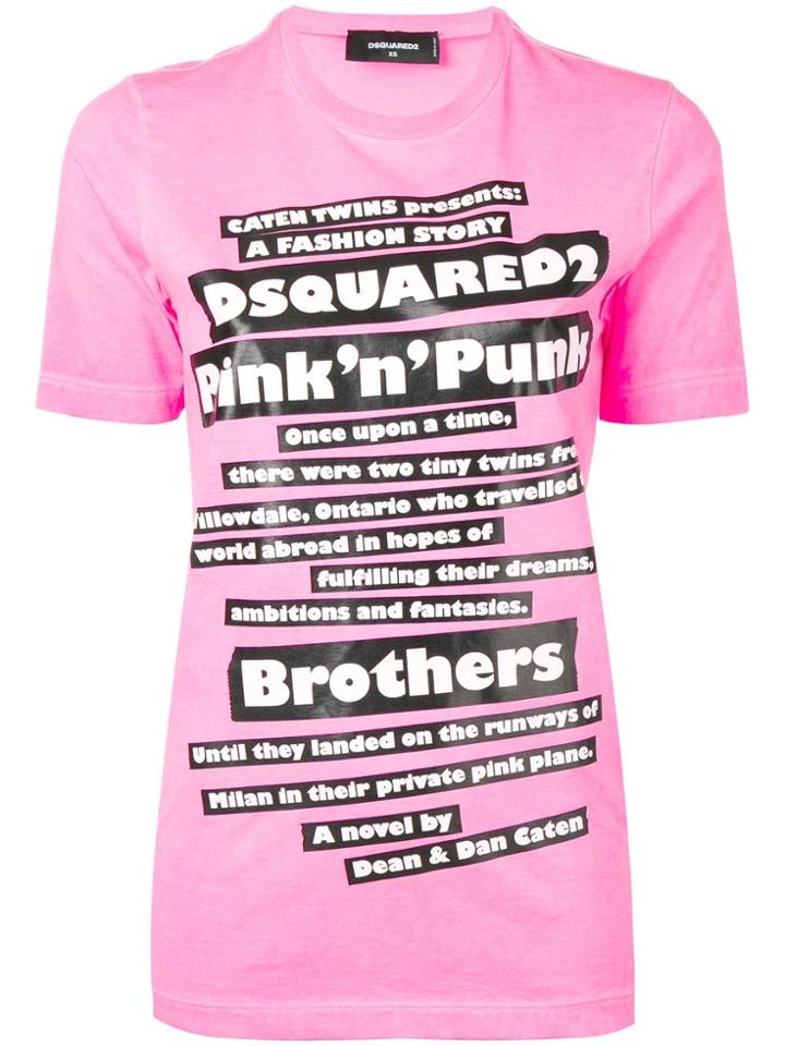 Dsquared2 Printed T-shirt - Pink