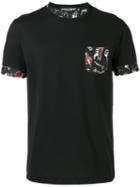 Dolce & Gabbana Musical Instrument Print Chest Pocket T-shirt, Men's, Size: 50, Black, Silk/cotton