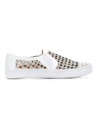 Manolita Leather Slip-on Sneakers - White