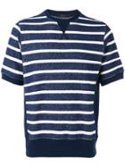 The Gigi Horizontal Stripe Sweater T-shirt, Men's, Size: 52, Blue, Cotton/polyamide/polycarbonite/polyester