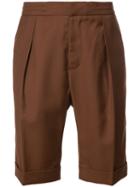 Keum - Band Detail Waist Shorts - Men - Polyester/rayon - L, Brown, Polyester/rayon