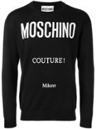 Moschino Logo Knitted Jumper - Black