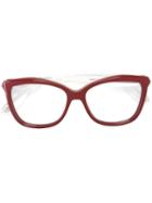 Givenchy - Square Frame Glasses - Women - Acetate - 54, Red, Acetate