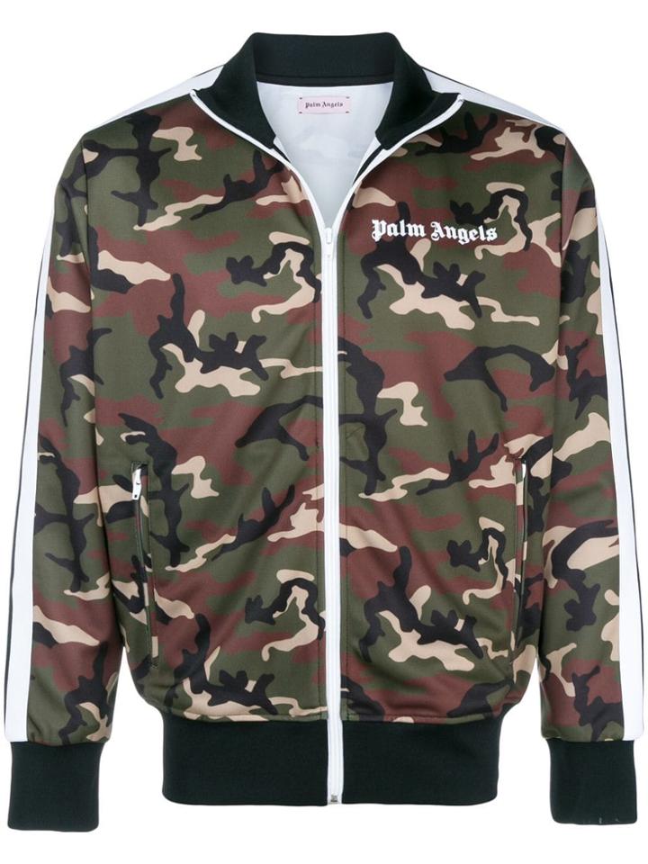 Palm Angels Camouflage-print Zipped Jacket - Multicolour