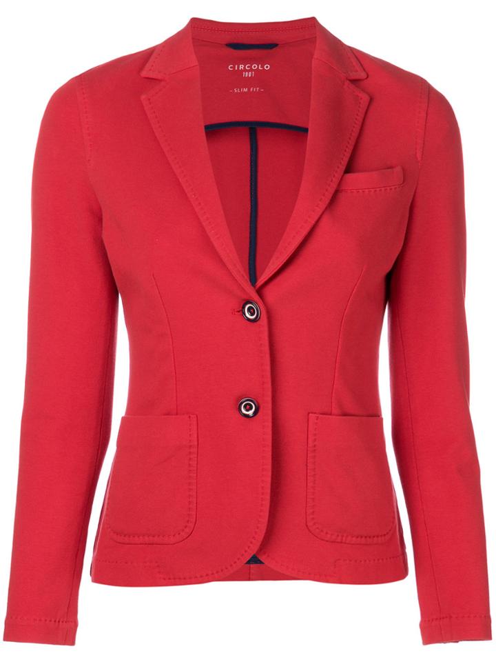 Circolo 1901 Classic Blazer - Red