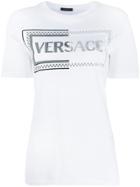 Versace Embellished Logo T-shirt - White