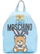 Moschino Playboy Teddy Backpack - Blue