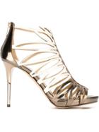 Jimmy Choo Kera 100 Sandals, Women's, Size: 38, Grey, Leather