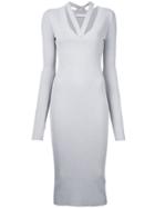 Dion Lee Placket Tie Dress - Grey