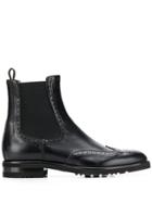 Fabiana Filippi Brogue-style Chelsea Boots - Black