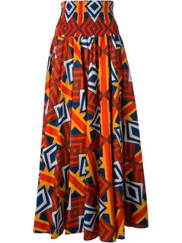 Stella Jean 'asparago' A-line Skirt