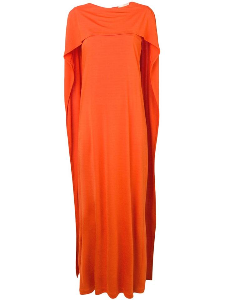 Erika Cavallini Cape Sleeve Dress - Orange