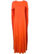 Erika Cavallini Cape Sleeve Dress - Orange