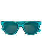 Fendi Square Frame Sunglasses, Women's, Blue, Acetate
