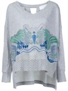 Mame Flower Embroidery Sweater