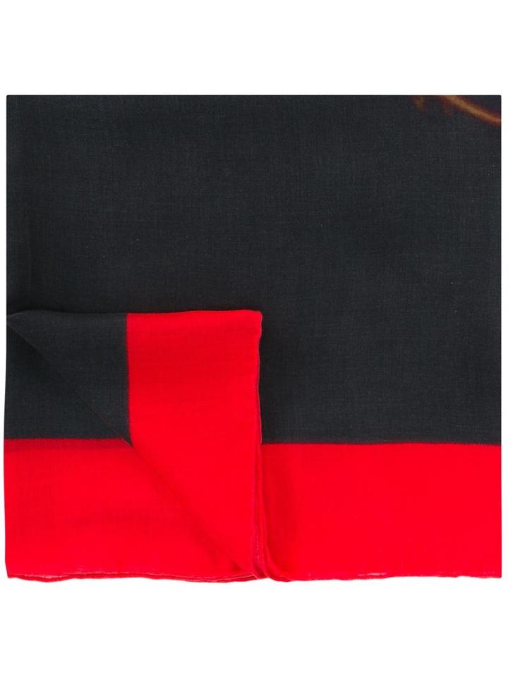 Givenchy Skull And Crossbones Print Scarf, Black, Modal/cashmere
