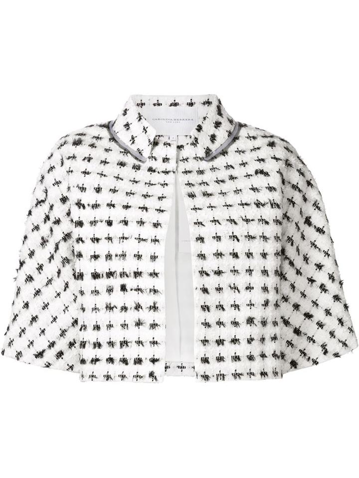 Carolina Herrera Exposed Seam Cropped Jacket