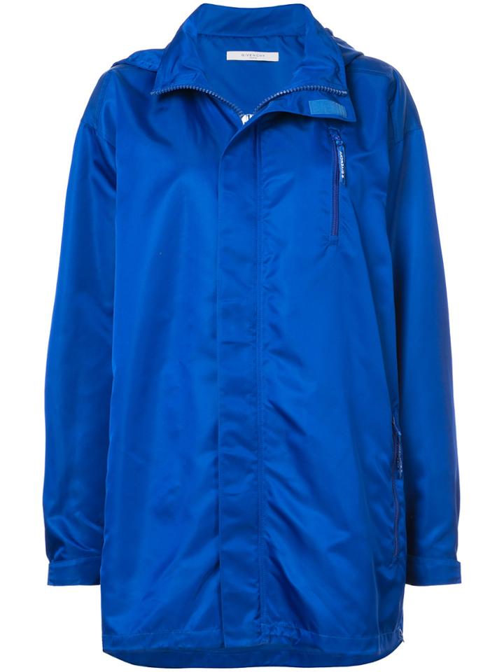 Givenchy Oversized Logo Windbreaker - Blue