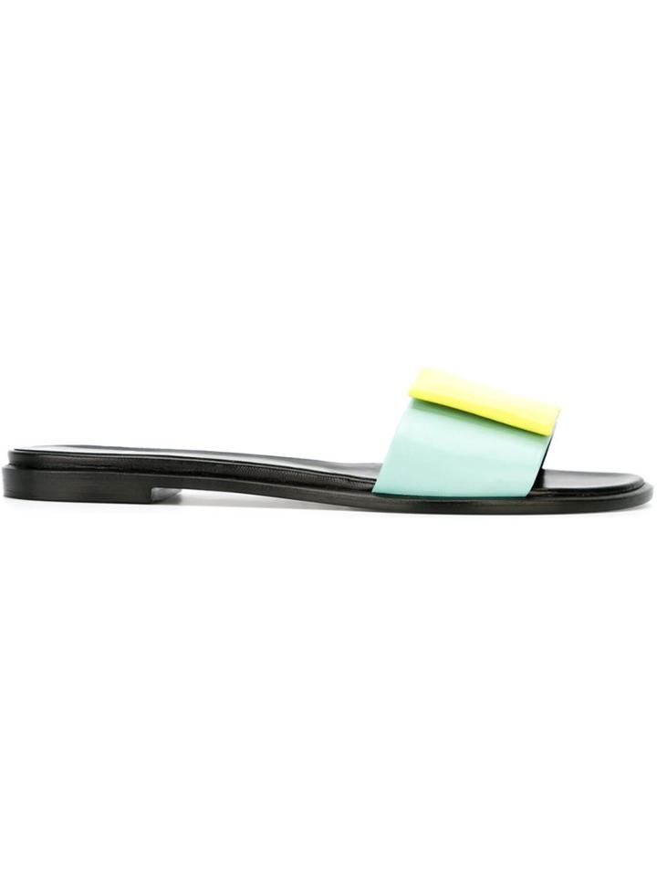 Pierre Hardy 'obi Gladiator' Slider Sandals - Blue