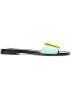 Pierre Hardy 'obi Gladiator' Slider Sandals - Blue
