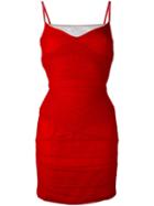 Versace - Ruched Mini Dress - Women - Silk/polyamide/spandex/elastane/metal - 40, Red, Silk/polyamide/spandex/elastane/metal