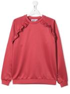 Molo Kids Frilled Jersey Sweatshirt - Pink