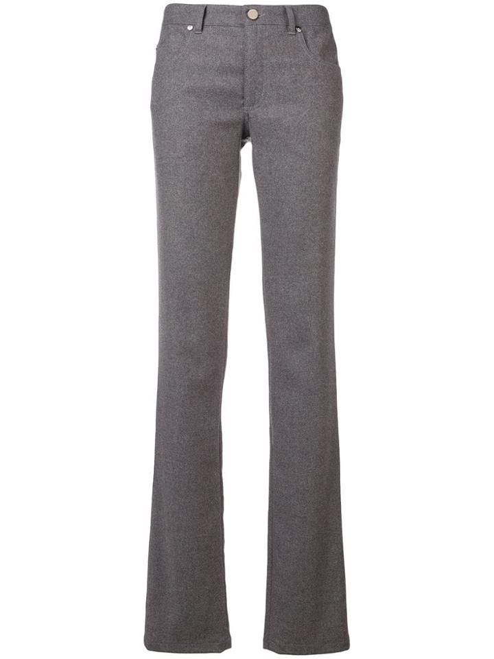 Red Valentino Slim Bootleg Trousers - Grey