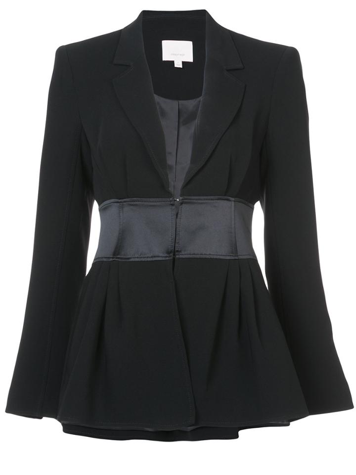 Cinq A Sept Panel Waist Jacket - Black