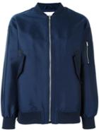 Just Female 'theory' Bomber Jacket, Women's, Size: Xs, Blue, Polyester/cotton