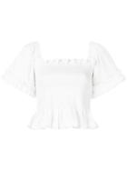 Molly Goddard Ruffled Blouse - White