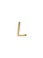 Loquet L Letter Charm - Gold