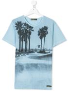 Finger In The Nose Skater Print T-shirt - Blue