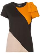 Paule Ka Ribbon Detail T-shirt - Black