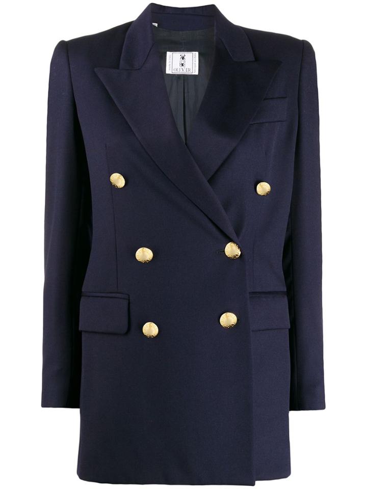 A.n.g.e.l.o. Vintage Cult 1990s Oliver's Peaked Lapels Double Breasted