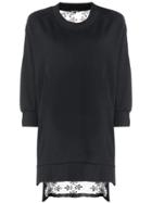 Ann Demeulemeester Oversized Sheer Back Sweatshirt - Black