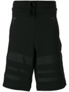 Christopher Raeburn Drawstring Track Shorts, Men's, Size: Large, Black, Cotton/polyester
