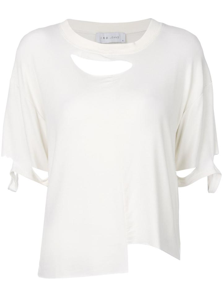 Iro Ripped Detail Top - White